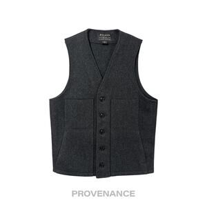 🔴  Filson Mackinaw Wool Vest - Charcoal 36